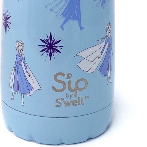 Frozen Water Bottle S’ip by S’well Disney II Elsa Stainless Steel Blue New - Picture 5 of 12